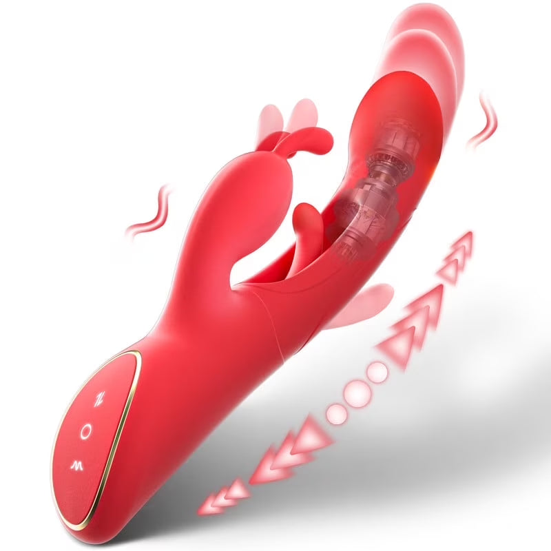 Female Sex Toys Thrusting Rabbit Vibrator for Women with 7 Powerful Vibrations & 4 Flapping Modes, Waterproof Adult Toy