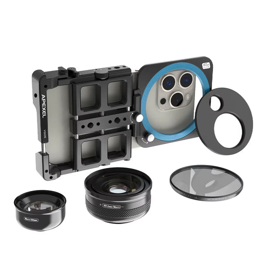 Universal Metal Phone Rig Video Kit Handheld Smartphone Vlog Cage Multifunctional Phone Stabilizer for Iphone Android